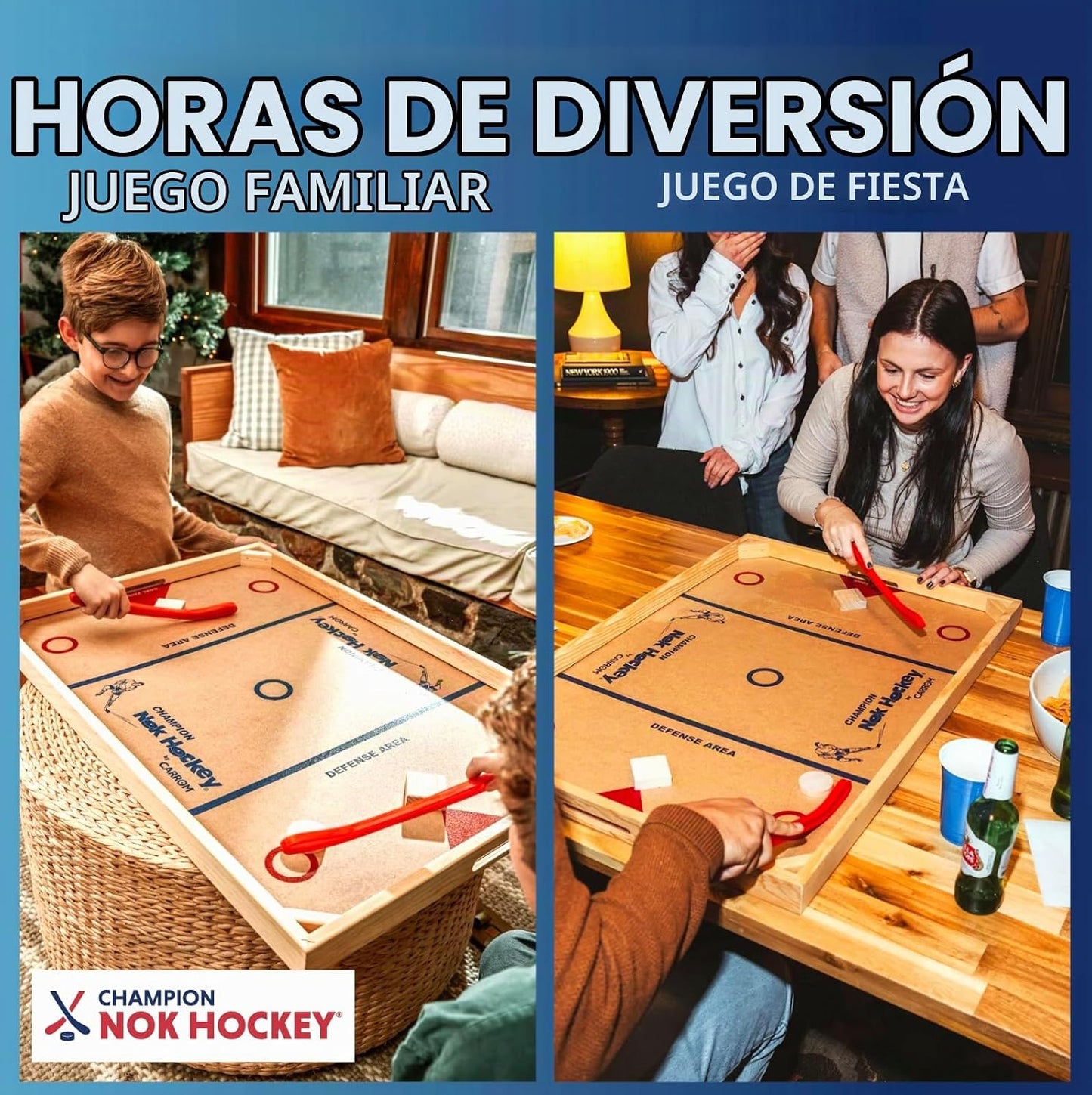 Carrom Champion Nok Hockey Game (Tamaño Estándar) \u2014 Juegos de...