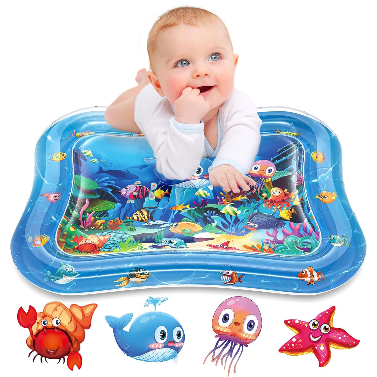 Infinno Alfombra inflable para tiempo de barriga Premium para bebés...