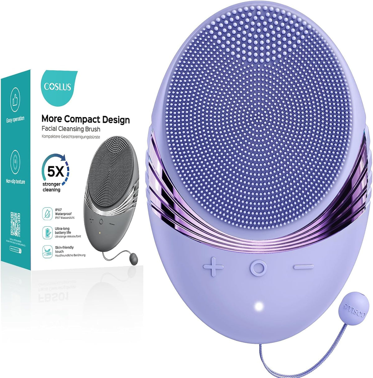 COSLUS Cepillo de Limpieza Facial Exfoliante Facial: Cepillo de lav...