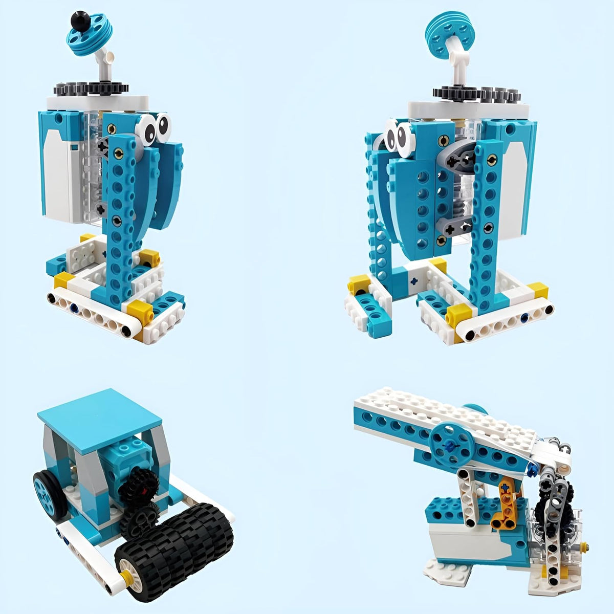 Motor recargable compatible con LEGO, velocidad ajustable y control...