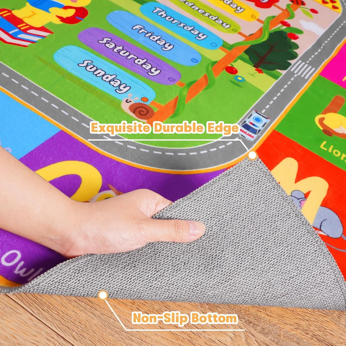 Pionblank Alfombra infantil para sala de juegos, aula, alfombra de...
