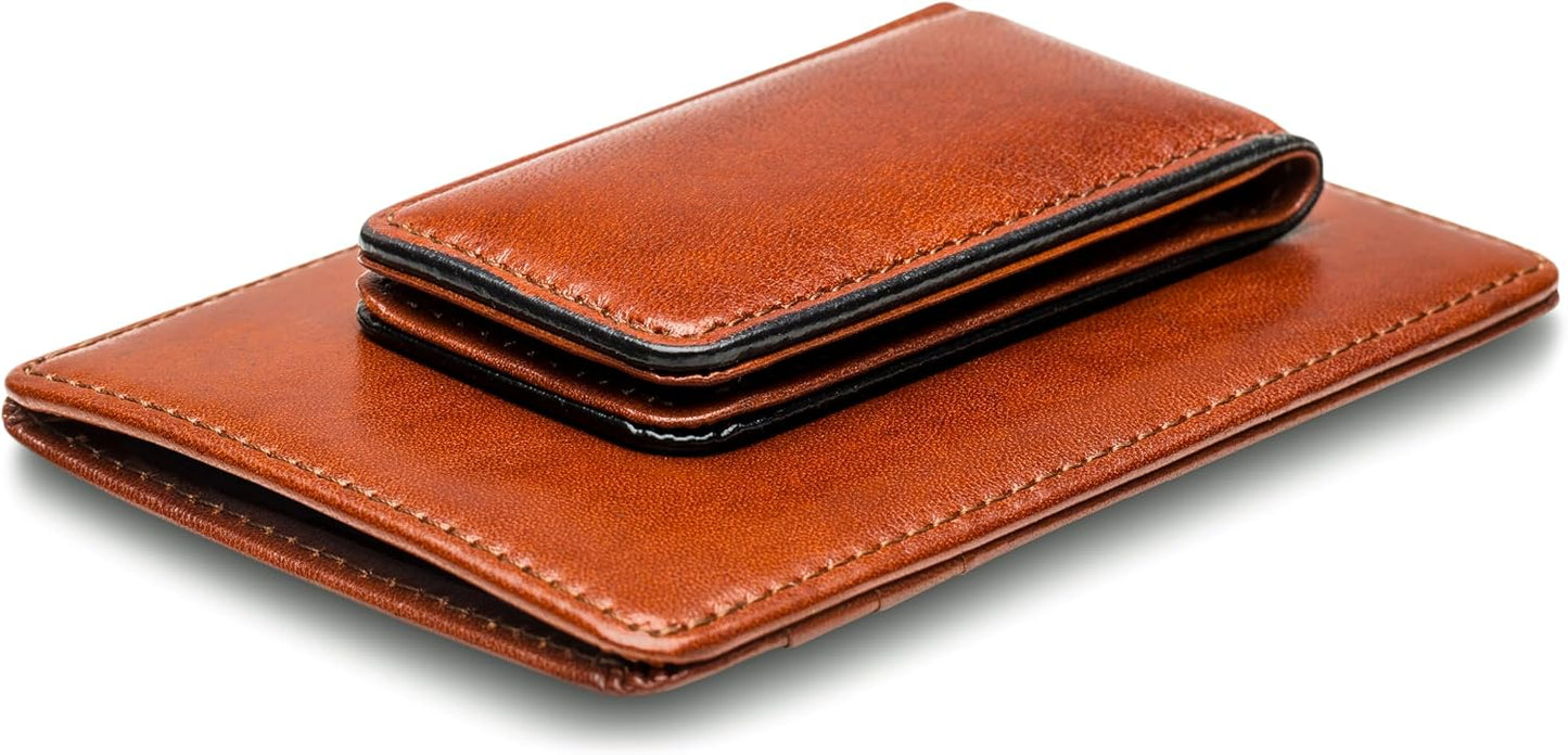 Bosca Cartera con bolsillo frontal para hombre en piel vieja - RFID