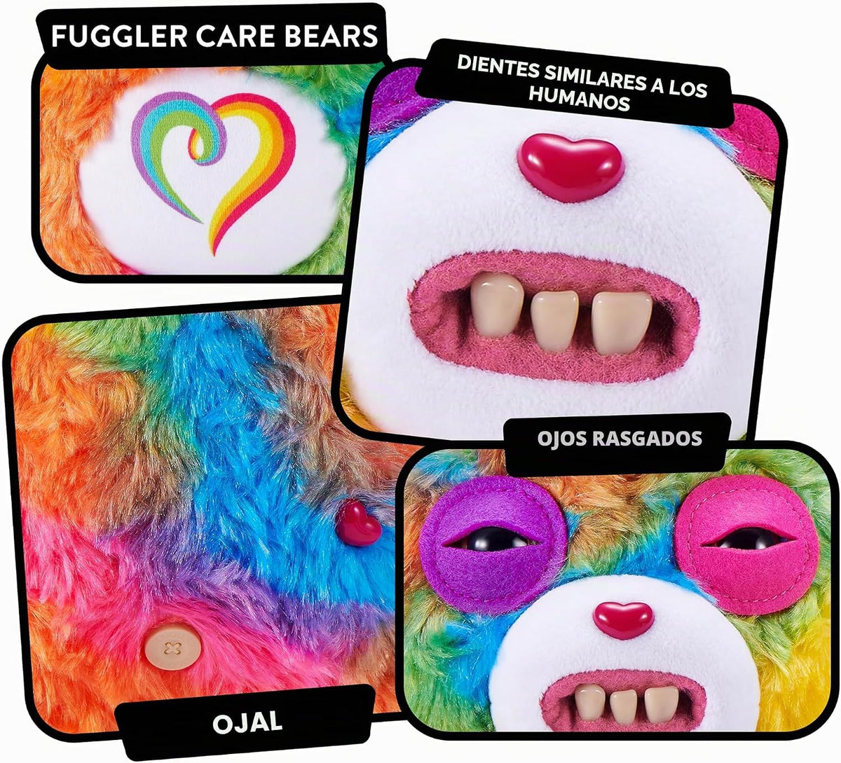 Fuggler Care Bears - Peluche de 9 pulgadas (Togetherness Bear) por...