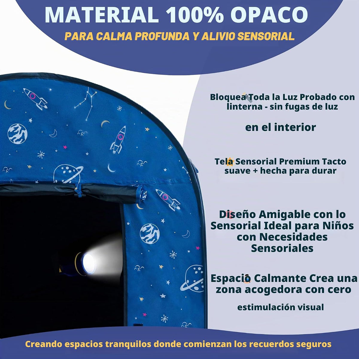 L\u2019ARCHE Tienda Sensorial para Niños con Luces LED y Oscurecimi...