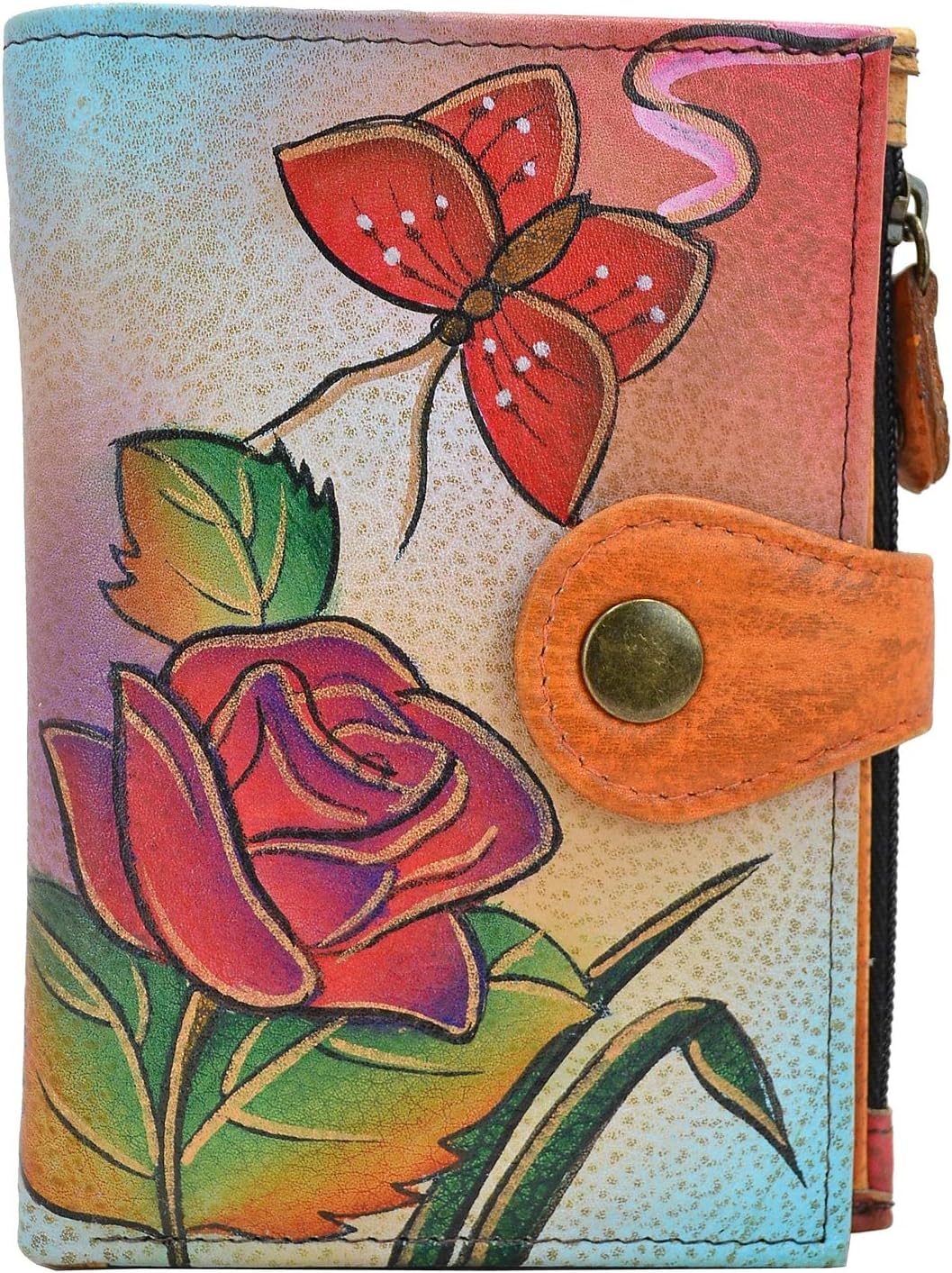 Anna by Anuschka Cartera de mujer pintada a mano de cuero genuino p...