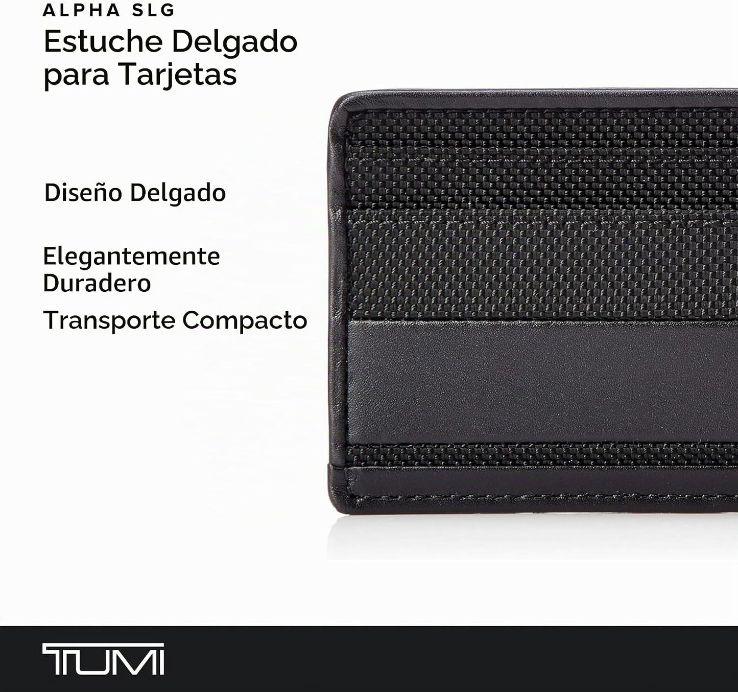TUMI - Funda tipo cartera Alpha Slim para hombre, Negro -, Estuche...