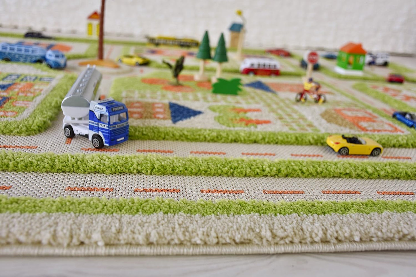IVI Alfombra de juego 3D de 71 x 52.5 pulgadas, educativa, color ve...