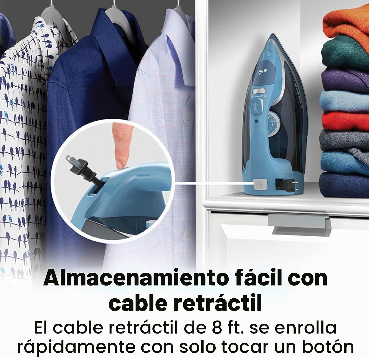 Hamilton Beach Plancha de vapor para ropa y vaporizador para ropa |...