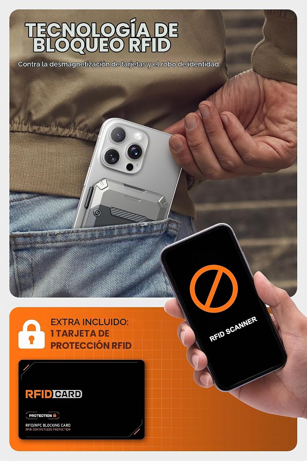 SUPCASE para cartera MagSafe con soporte, cartera magnética para ho...