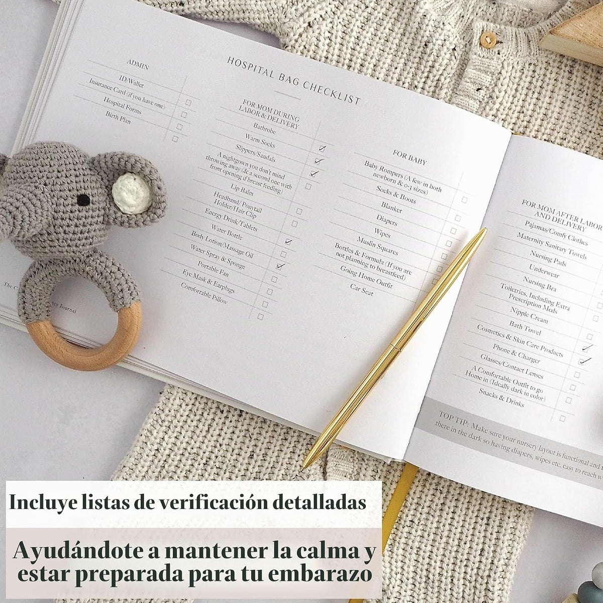 Diario Completo del Embarazo y Libro de Recuerdos - Libro de Recort...