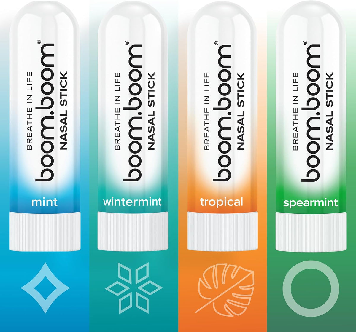 BoomBoom Barra nasal, aceites esenciales + inhalador de mentol, paq...