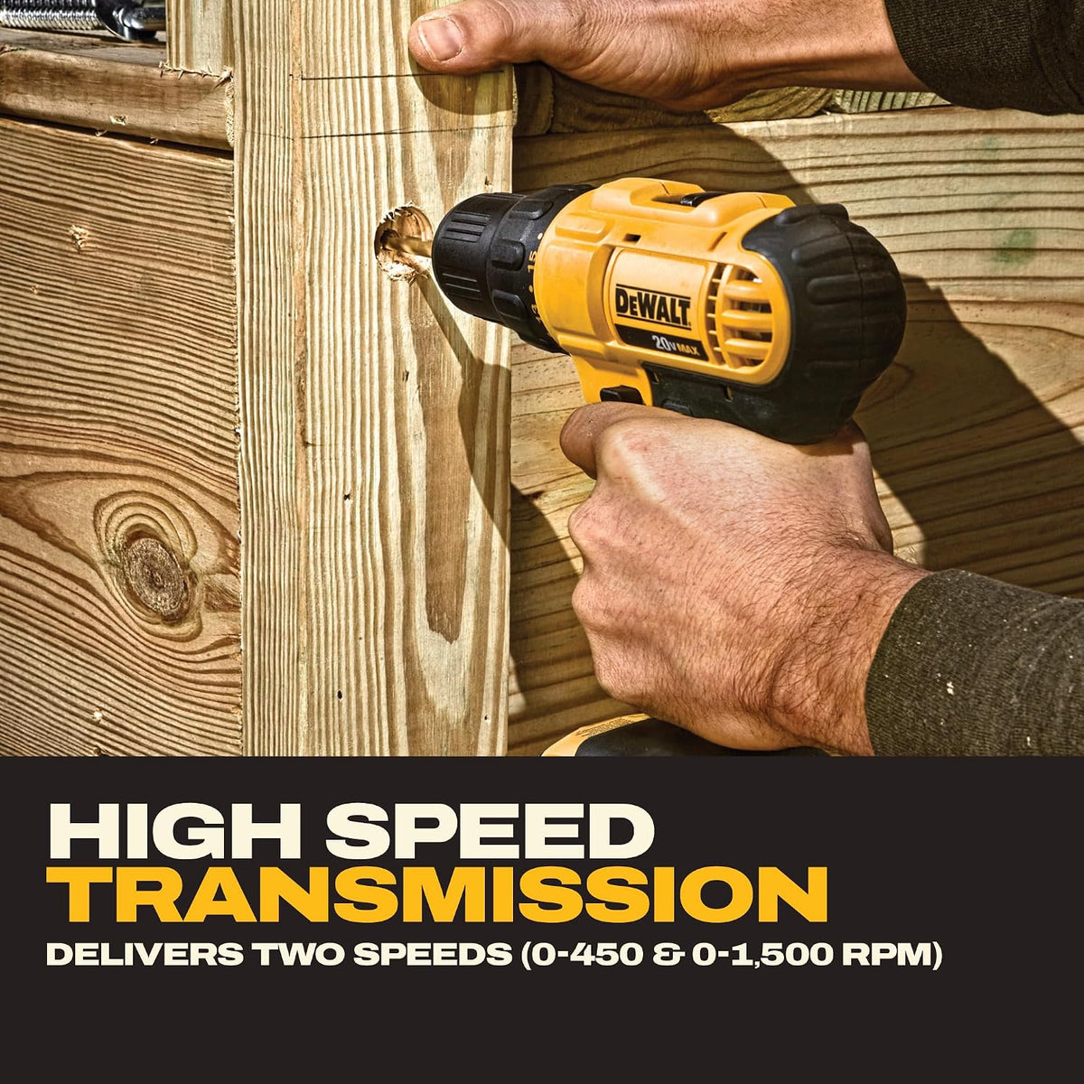 DEWALT Juego de Taladro Atornillador Inalámbrico de 20V Max, 2 Velo...