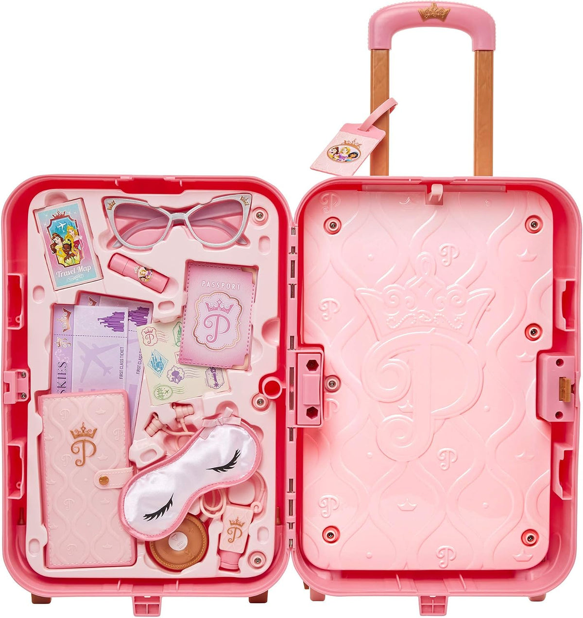 Set de juego con maleta de viaje Disney Princess para niñas con eti...