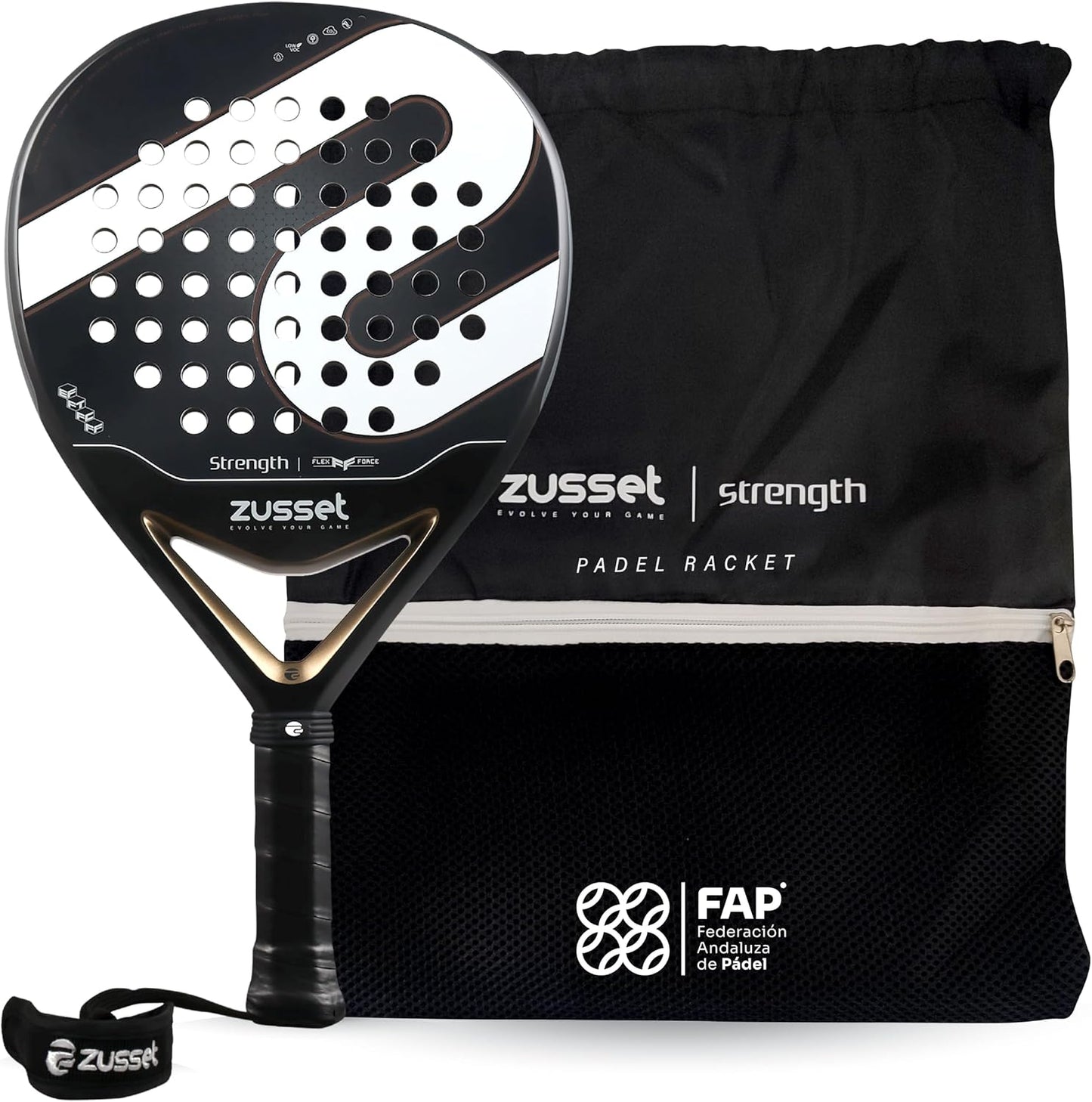 Pala de Padel ZUSSET Strength 2025 | Avanzada Forma Redonda Pala de...