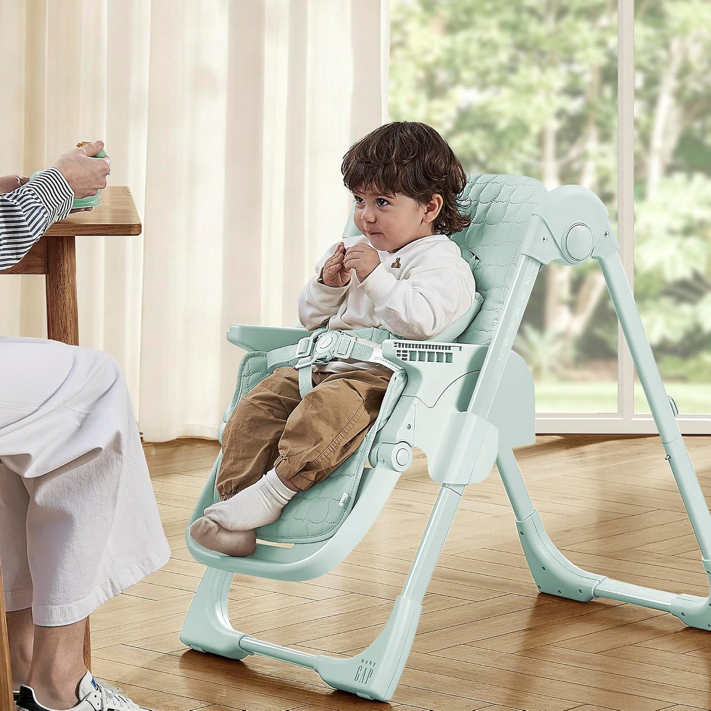 Delta Children - BabyGap Silla alta convertible clásica 3 en 1 para...