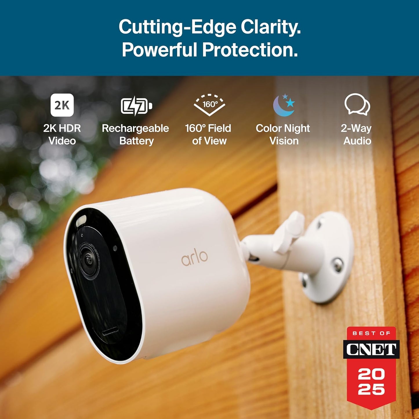 Cámara de seguridad Arlo Pro 2K HDR (6ª generación, lanzamiento 202...