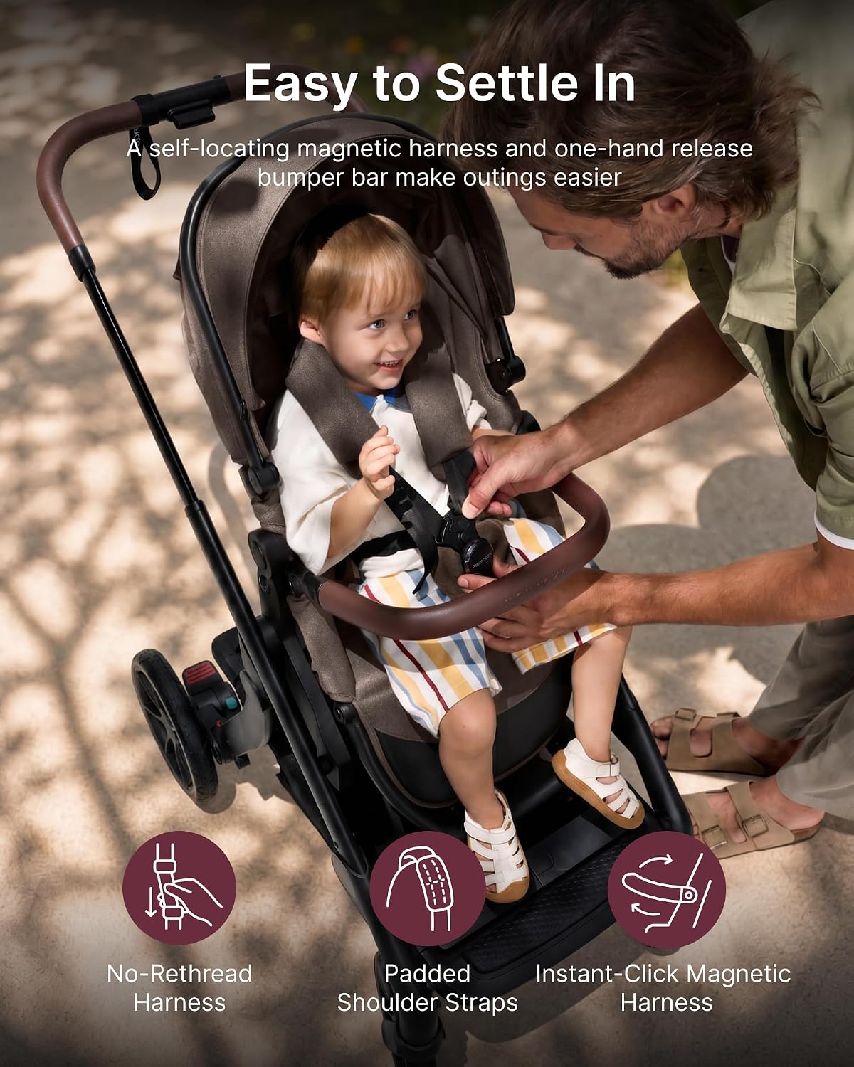 Momcozy ChangeGo - Cochecito de bebé, cochecito convertible de una...