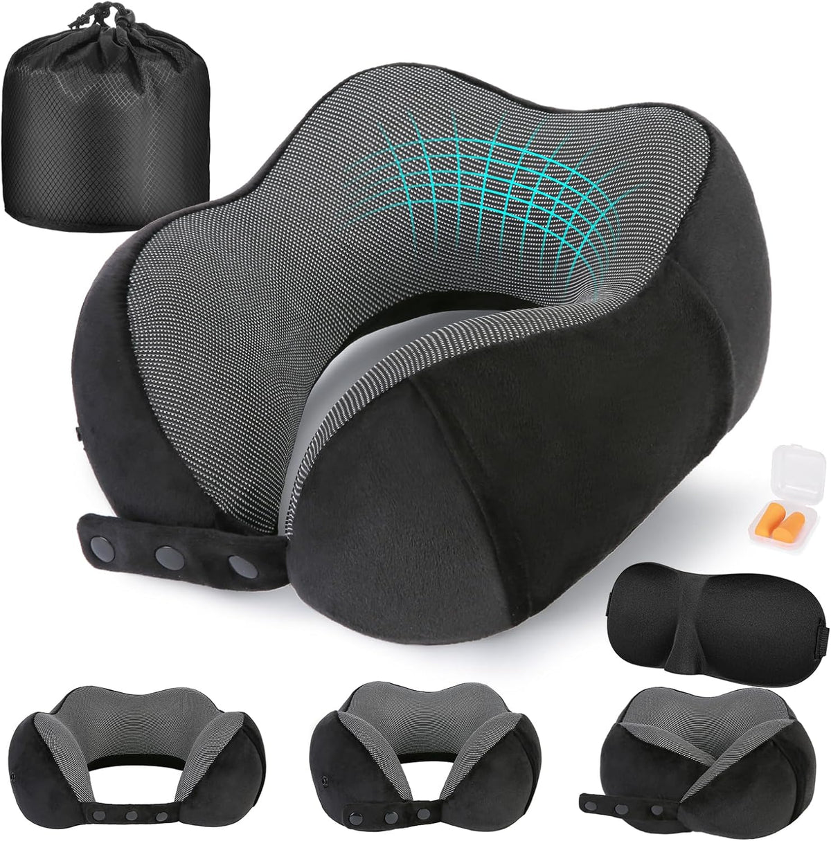Cirorld - Almohada de cuello para viajes, almohadas de viaje para a...