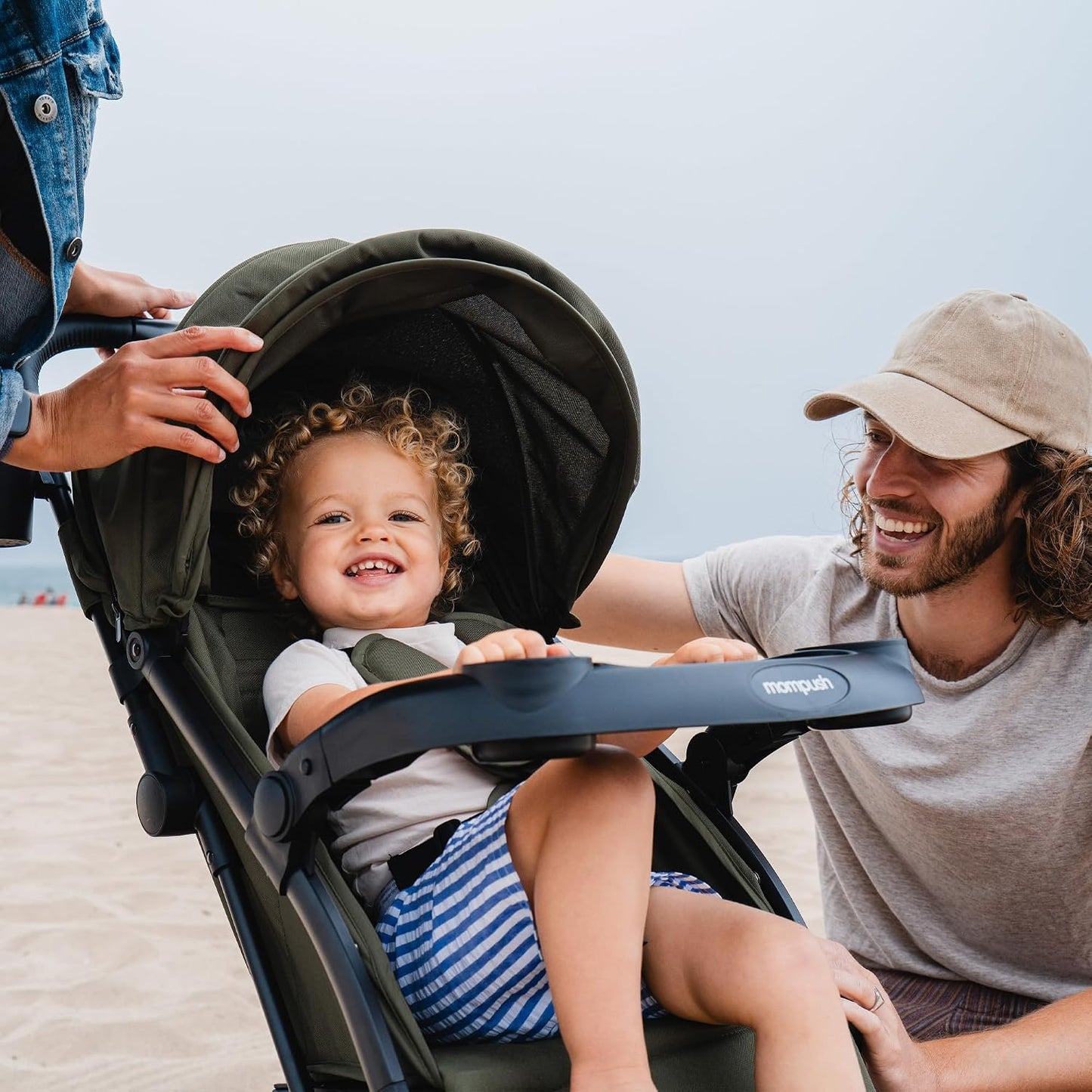 Mompush Lithe V2 - Cochecito de viaje ligero, compacto y plegable c...