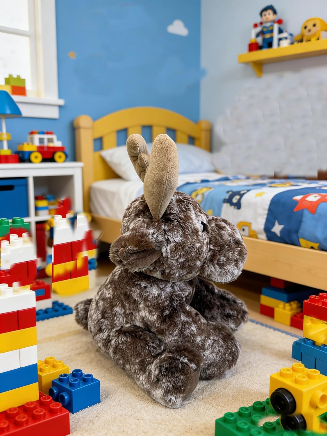 YUKOUQIAN Juguete de peluche de alce con diseño de reno de 8 pulgad...