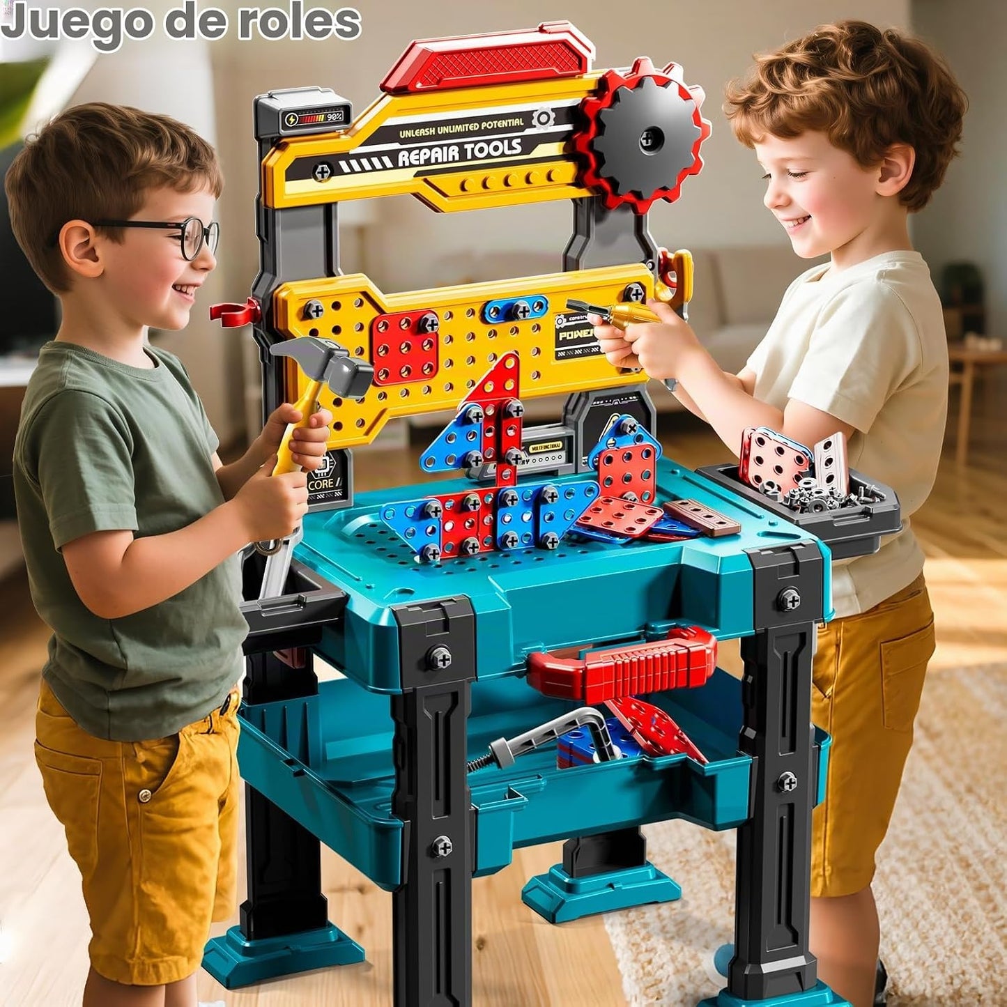 KIZONLY Conjuntos de Herramientas de Juguete para Niños de 3, 4, 5,...