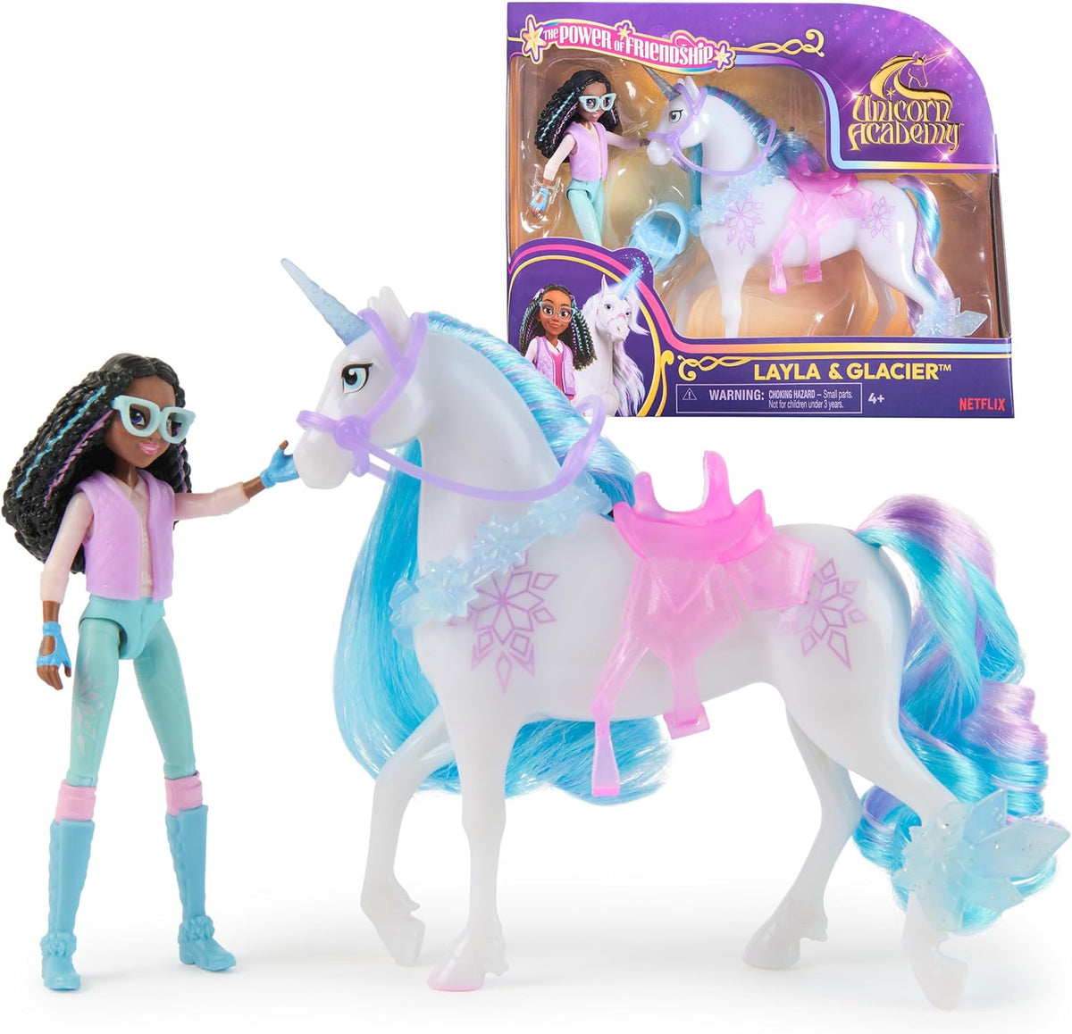 Unicorn Academy, set de poder de la amistad de Layla y Glacier con...