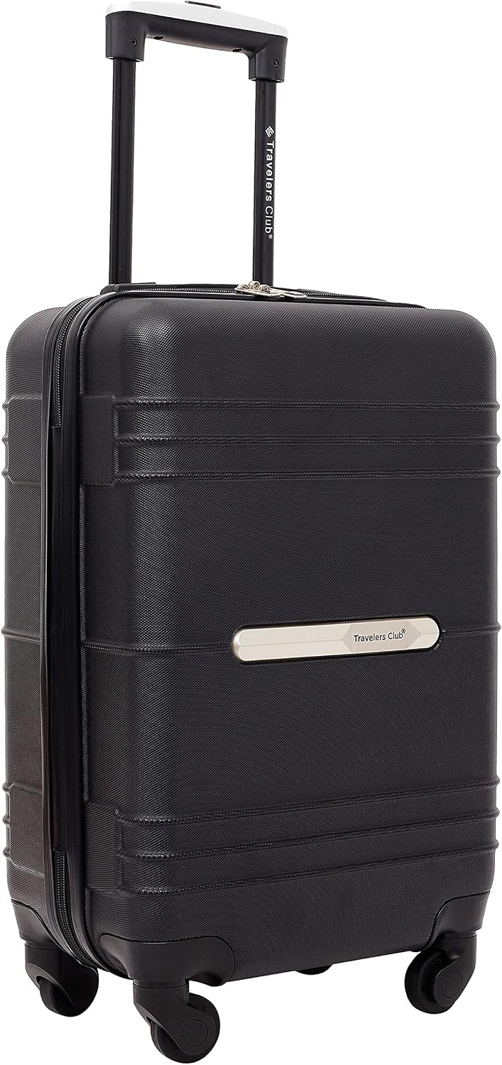 Travelers Club Equipaje de mano Richmond Spinner de 22", Negro