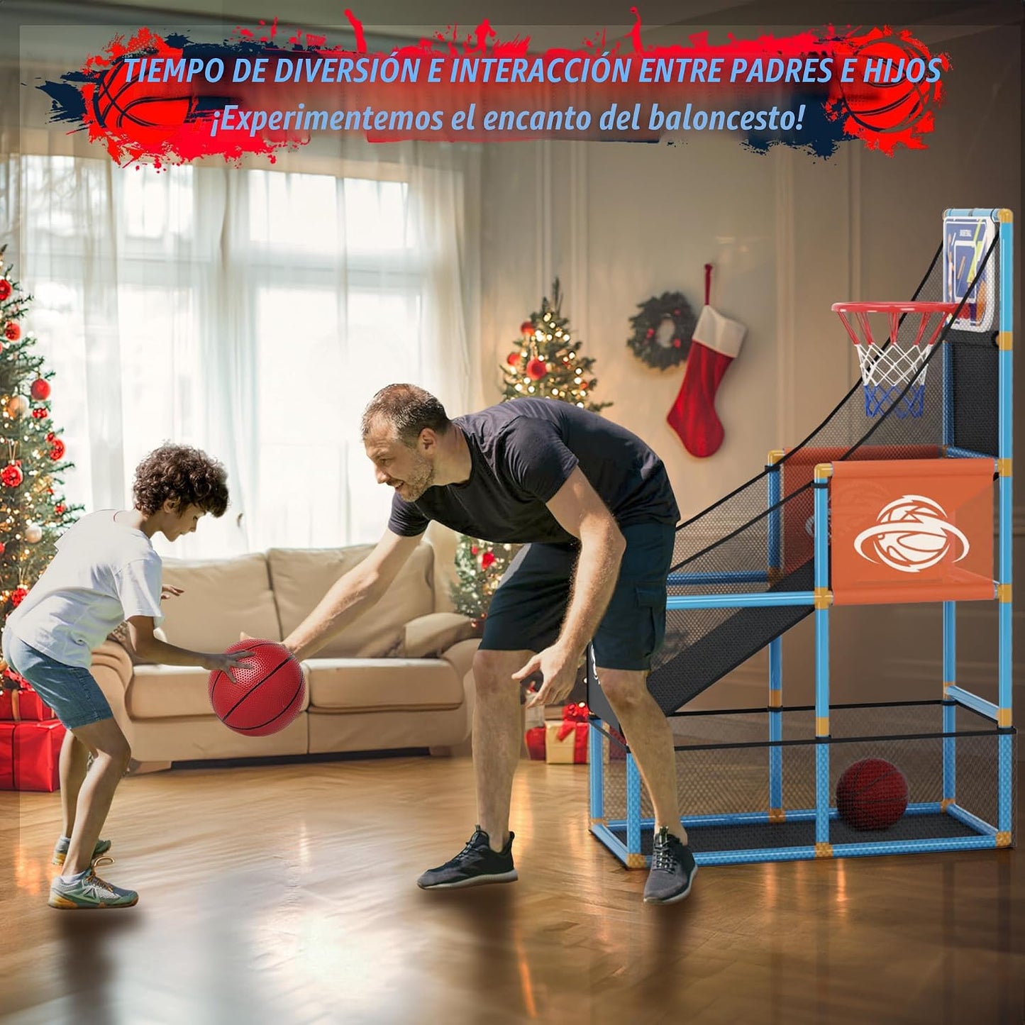 Juego de baloncesto de arcada Set Boy Toys Indoor Outdoor Kids Bask...