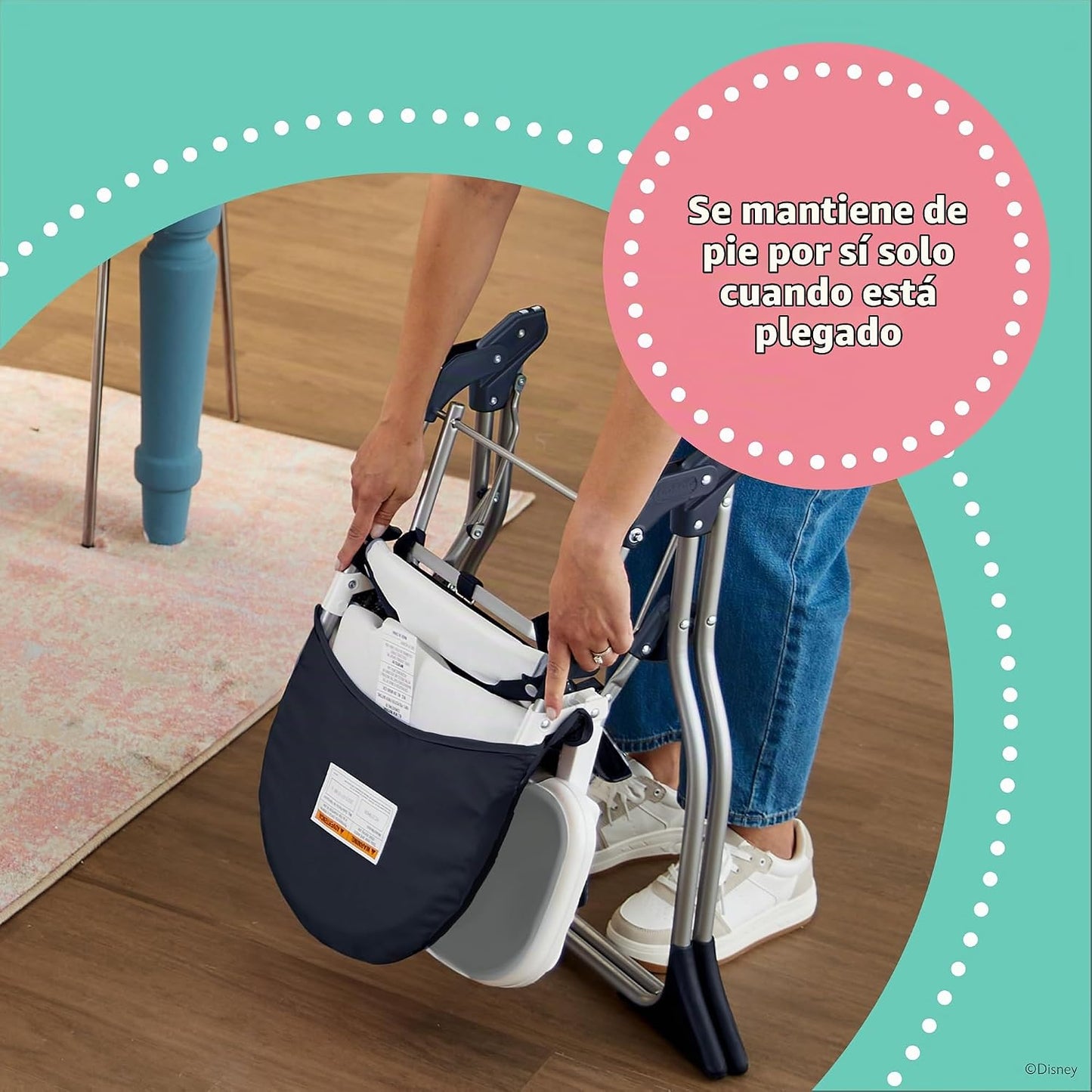 Disney Baby 3D Ultra - Silla alta de tamaño completo, puntada tropical