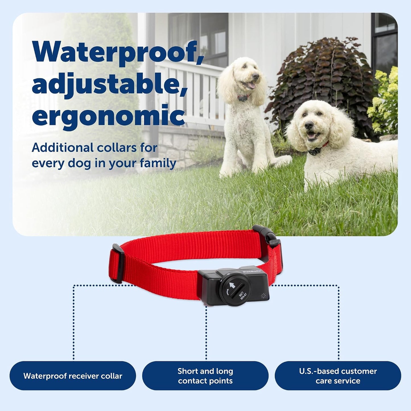 Sistema inalámbrico de contención para mascotas PetSafe, collar rec...