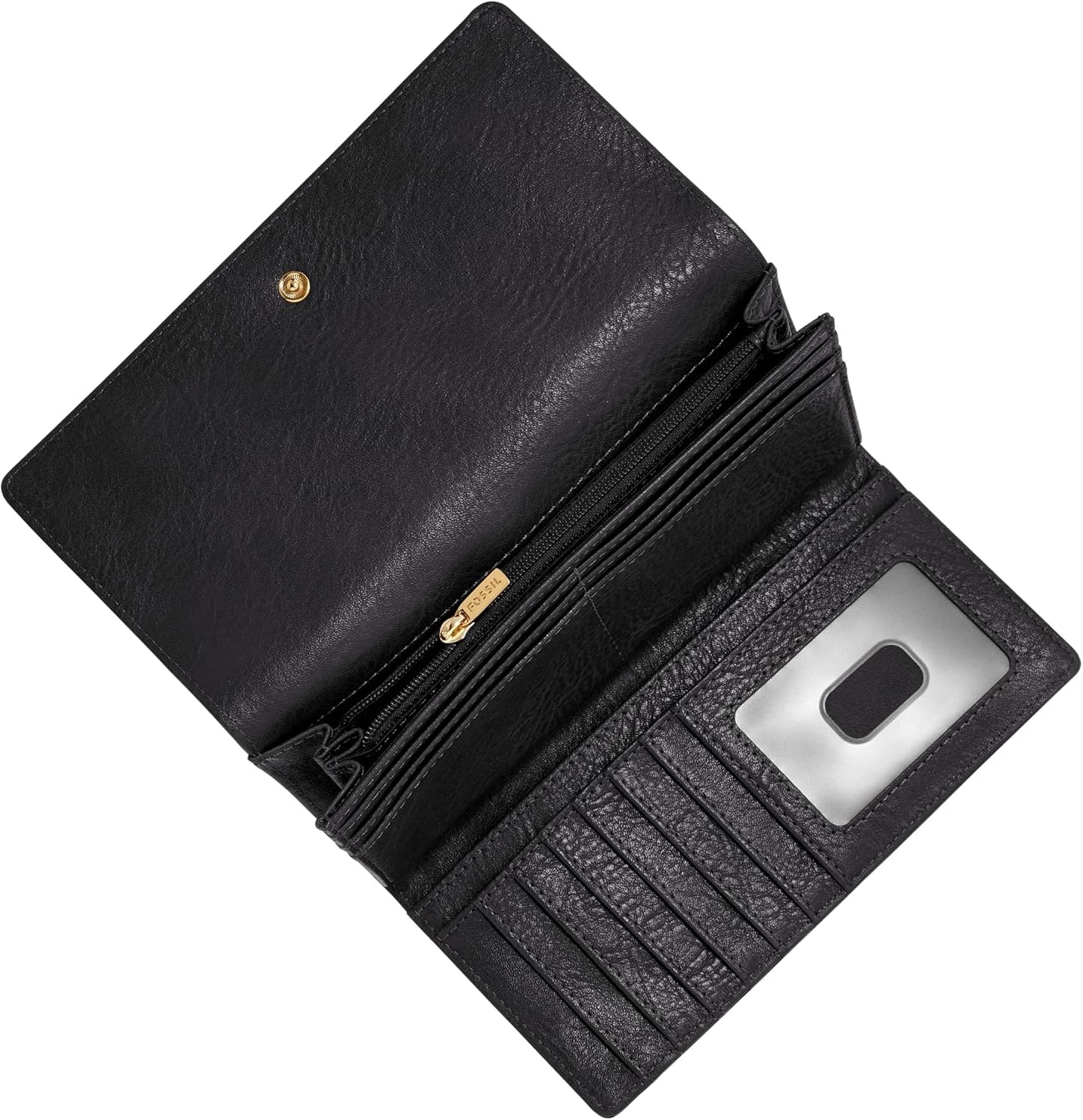 Fossil Cartera Logan de piel con bloqueo RFID para mujer