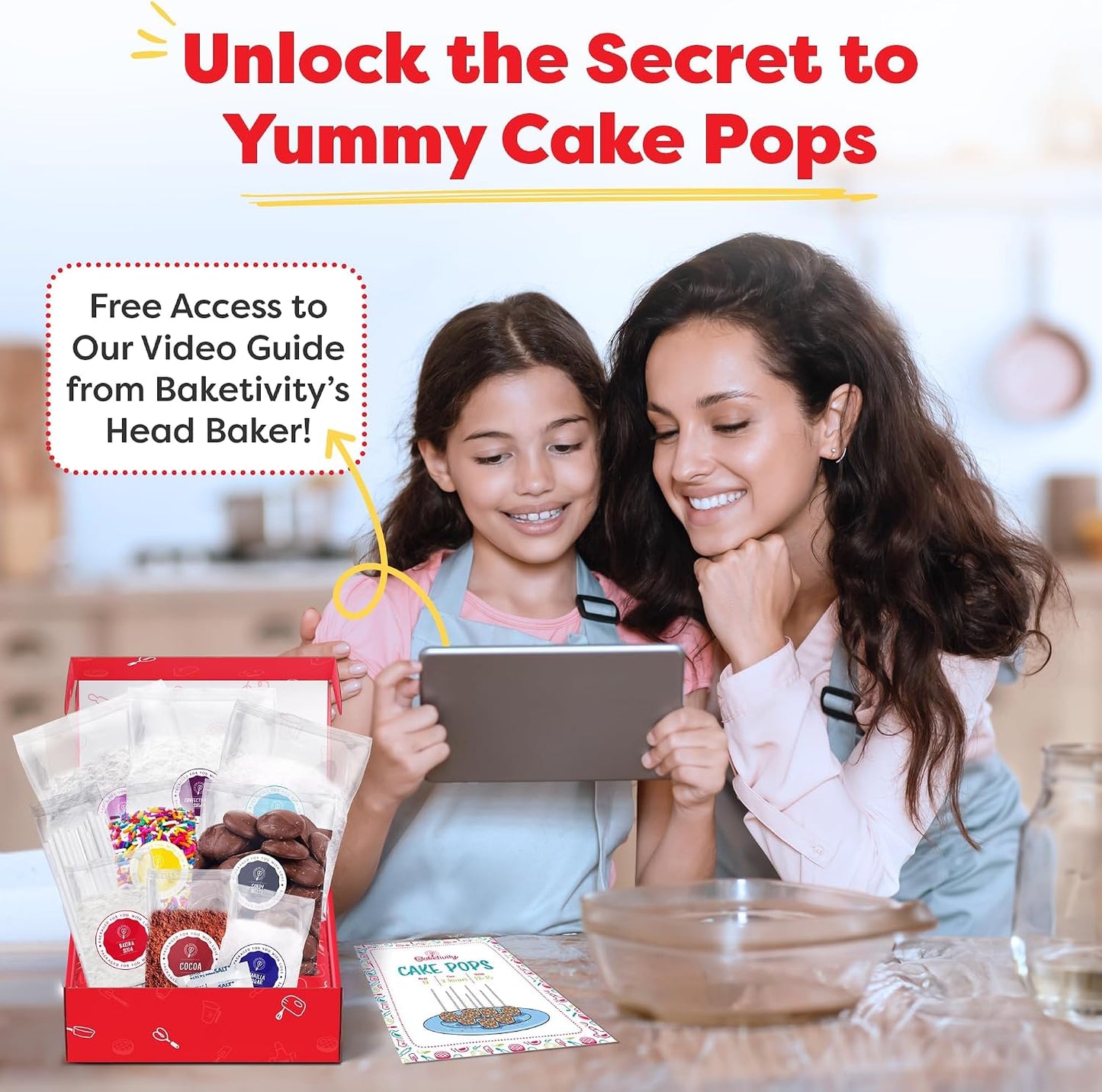 Baketivity Paquete de kit para hornear Cake Pop y pretzel, 2 divert...