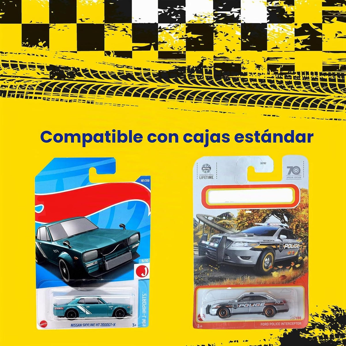 Paquete de 12 Estuches de Exhibición Transparentes para Autos de Mo...