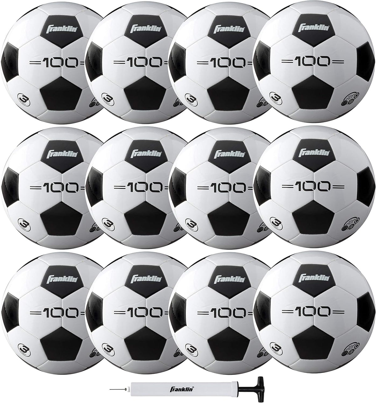 Franklin Sports - Pelotas de fútbol para jóvenes y adultos - Tamaño...