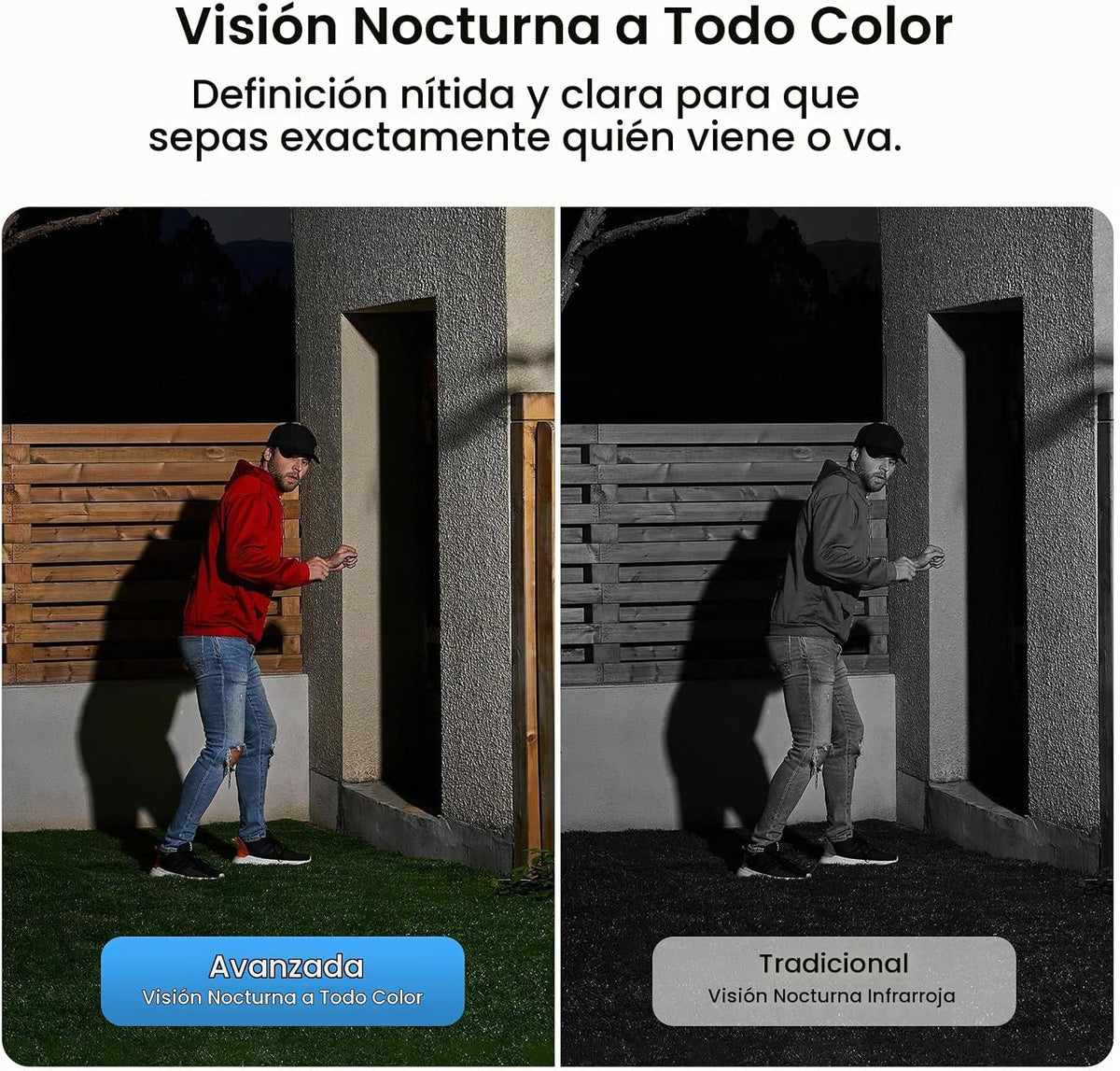 aosu Cámara solar 2K para exteriores inalámbrica, cámaras para segu...
