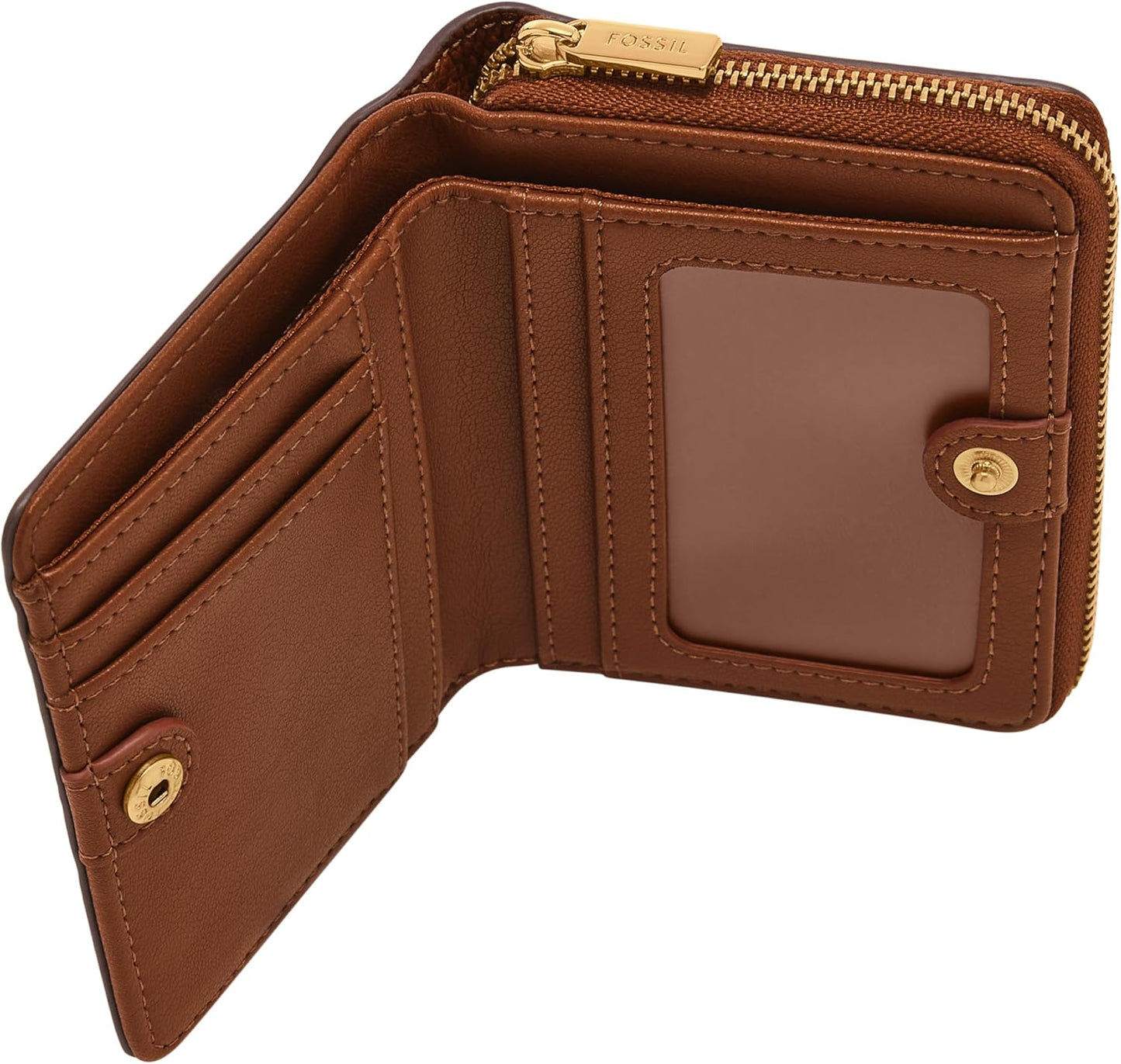 Fossil Cartera plegable multifunción Logan de piel con bloqueo RFID...