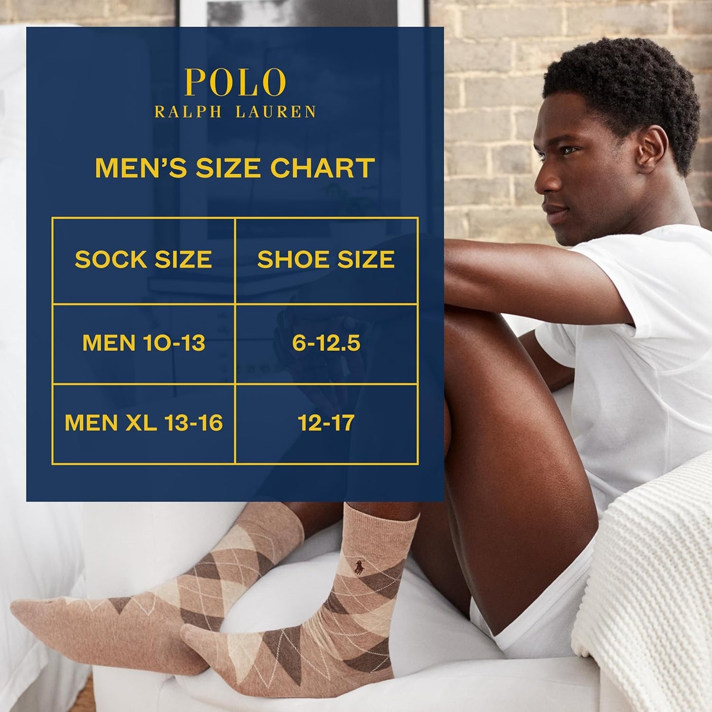 POLO RALPH LAUREN Calcetines de vestir con patrones surtidos para h...