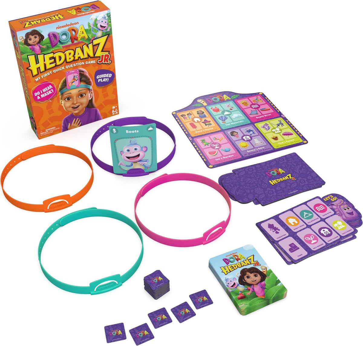 Spin Master Games Dora the Explorer Hedbanz Jr. Juego de mesa para...