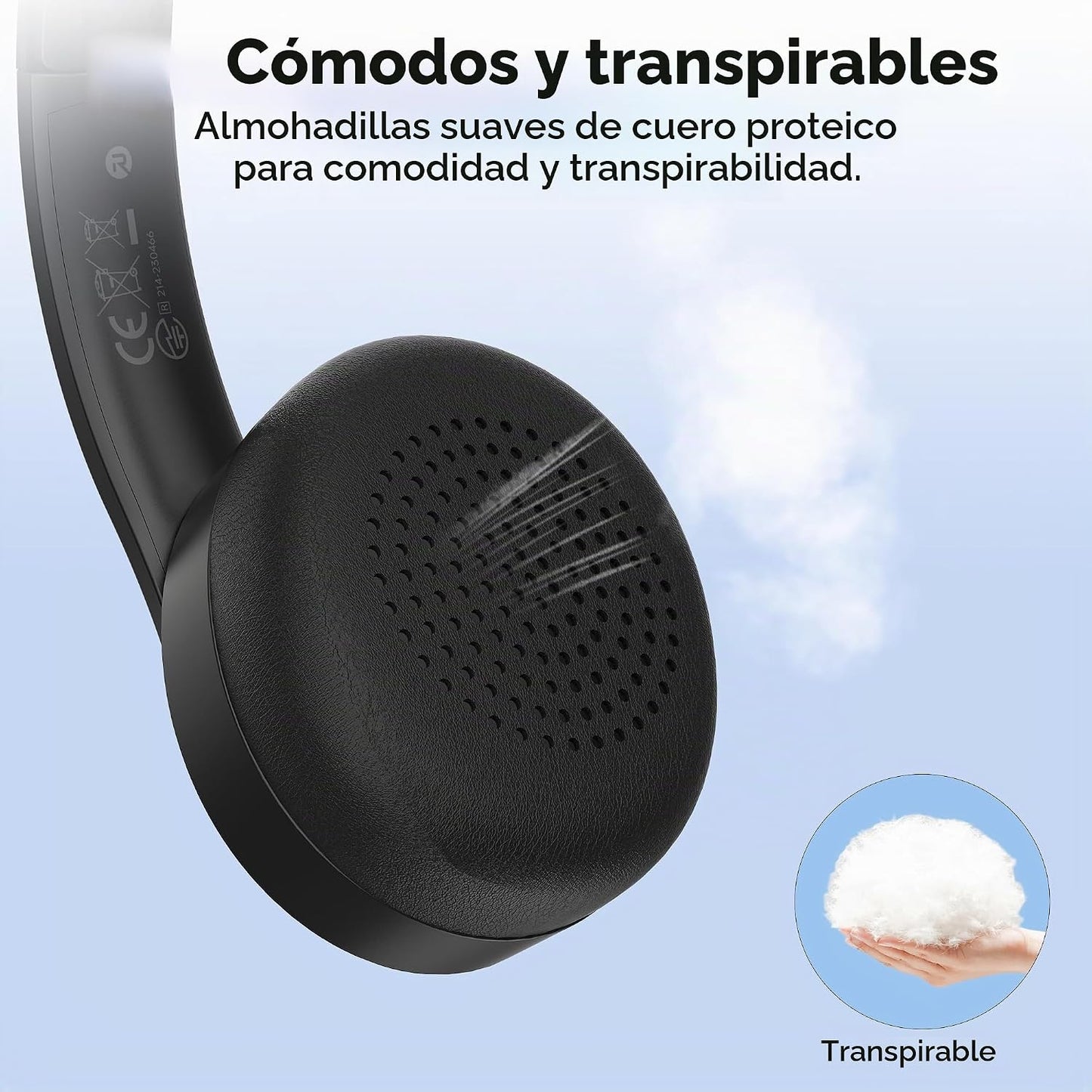 Auriculares inalámbricos AOC con micrófono para el trabajo, auricul...