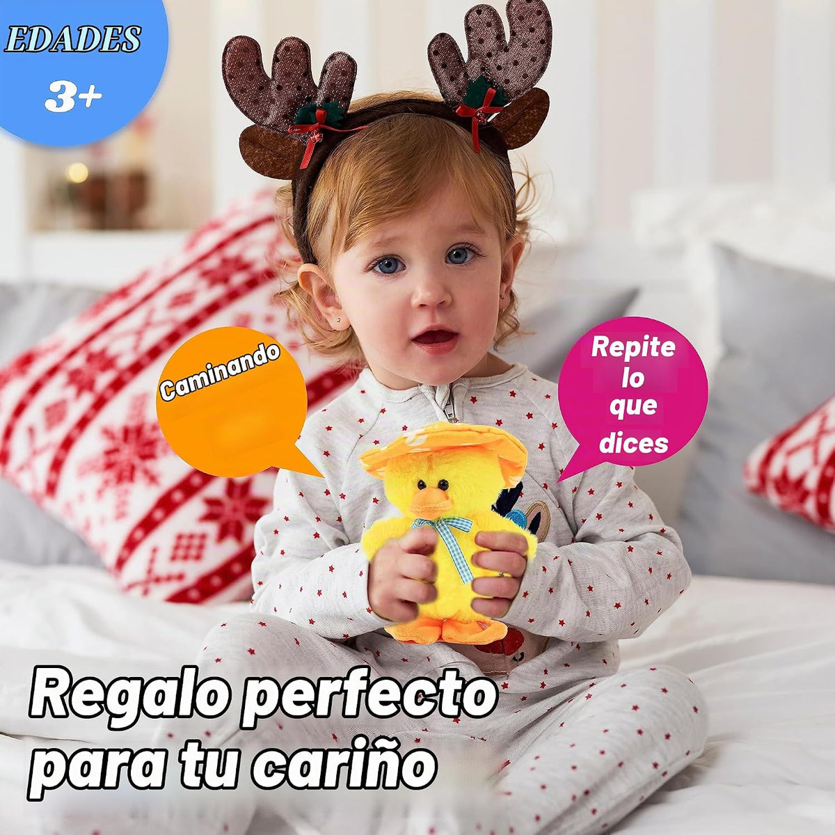 Hopearl Juguete de Pato que Habla y Canta Repite lo que Dices Patit...
