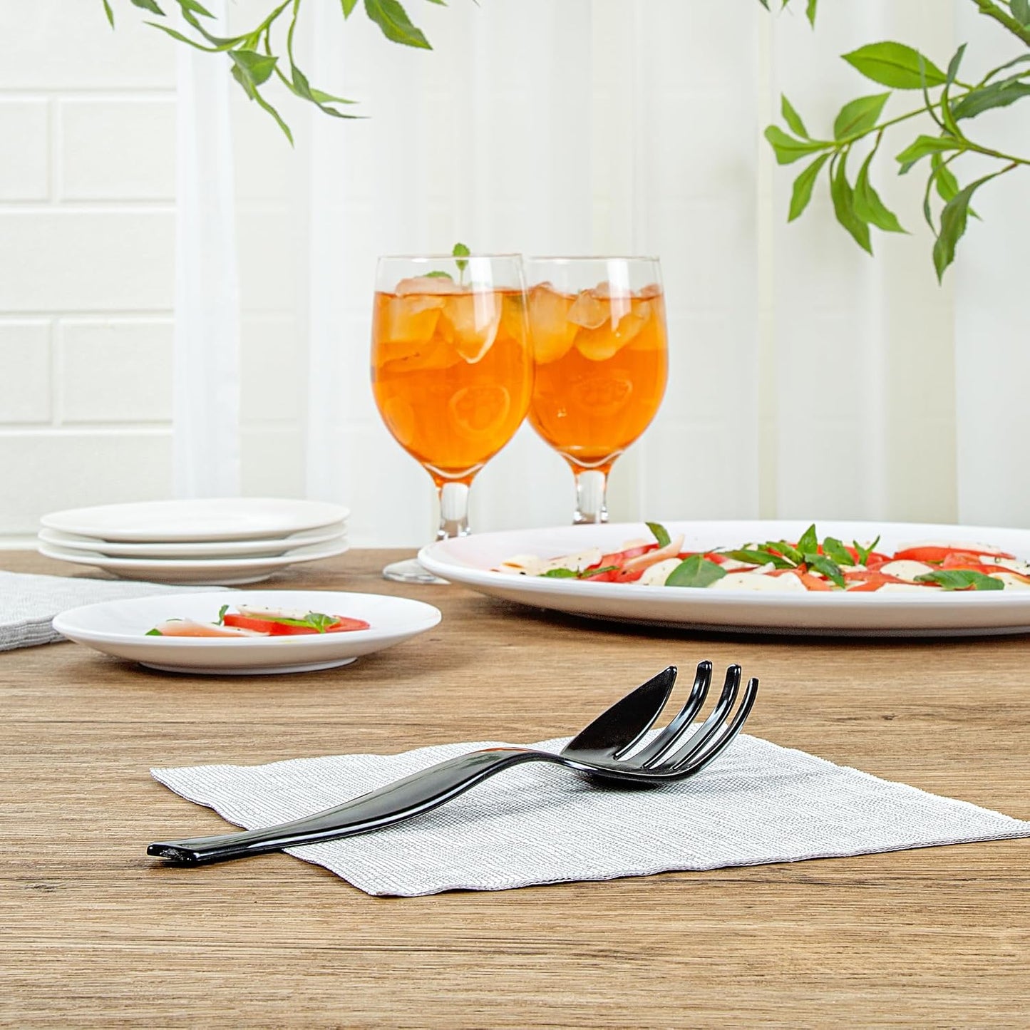Restaurantware -Cater Tek - Tenedores grandes de 8.5 pulgadas, 100...