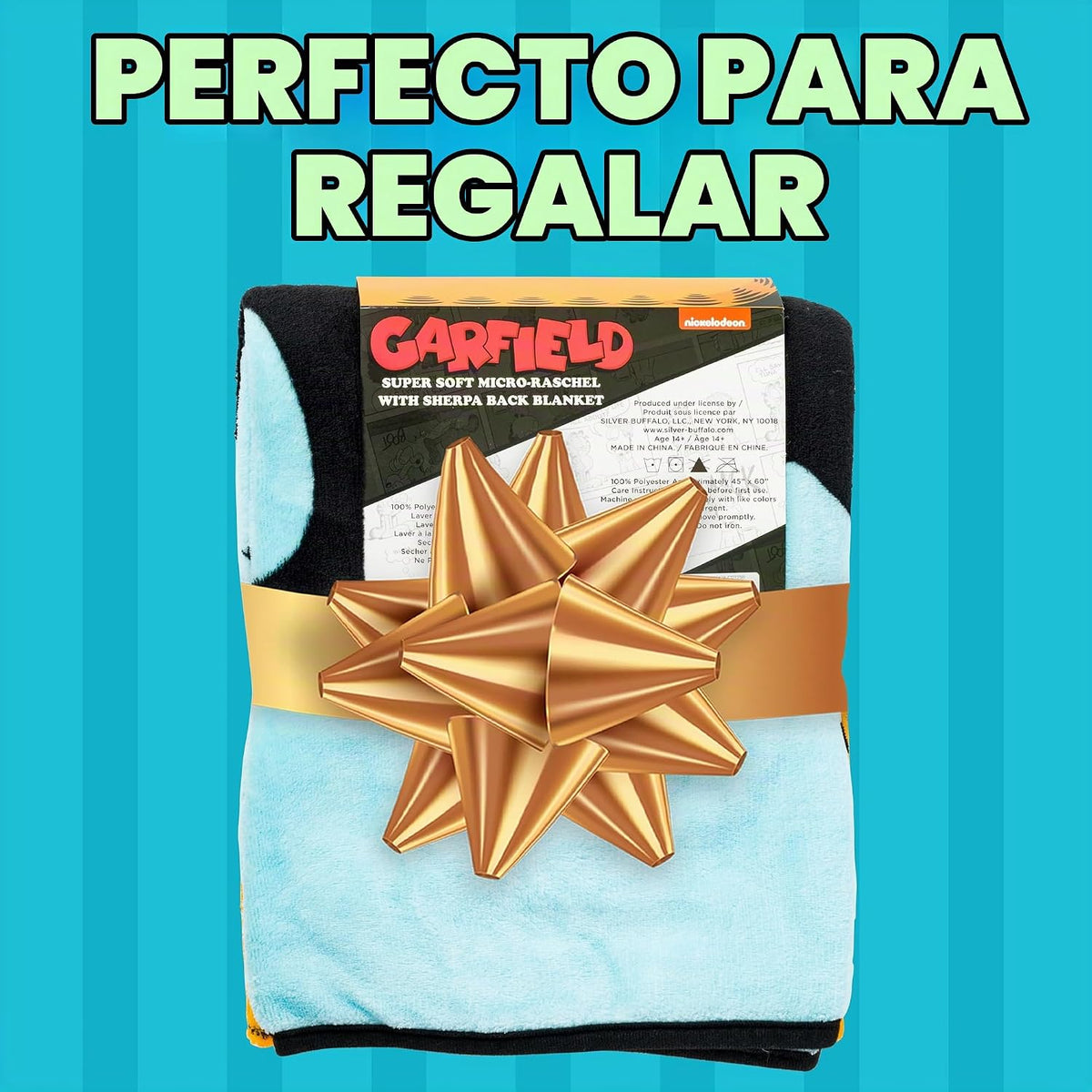 Silver Buffalo Garfield Not Today - Manta de forro polar de 45 x 60...