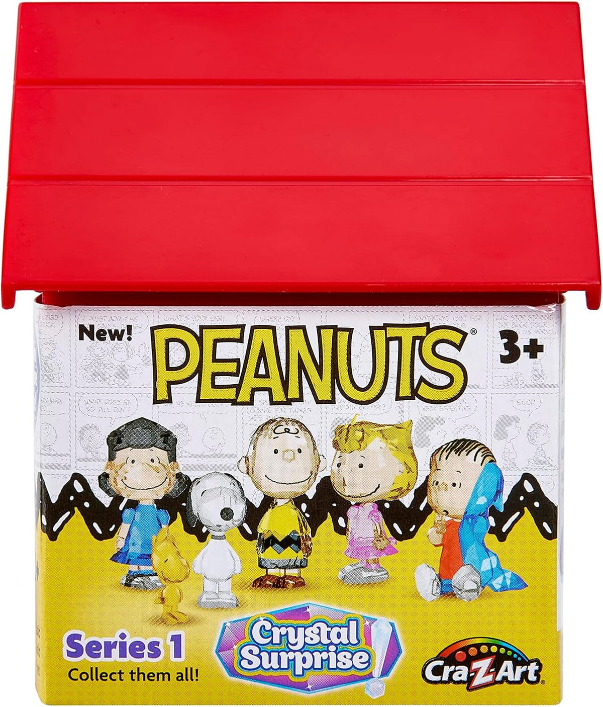 Peanuts Crystal Surprise, Mini Figuras Plásticas Tipo Cristal y Cas...