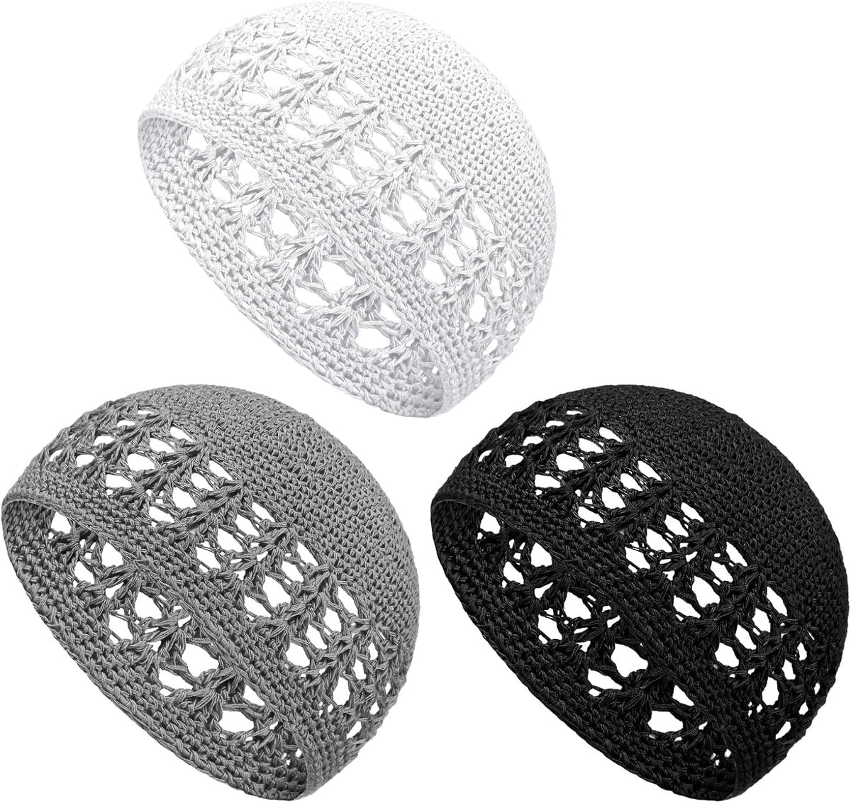 Boyiee Gorros de Punto Kufi Gorro de Ganchillo Gorros de Calavera G...