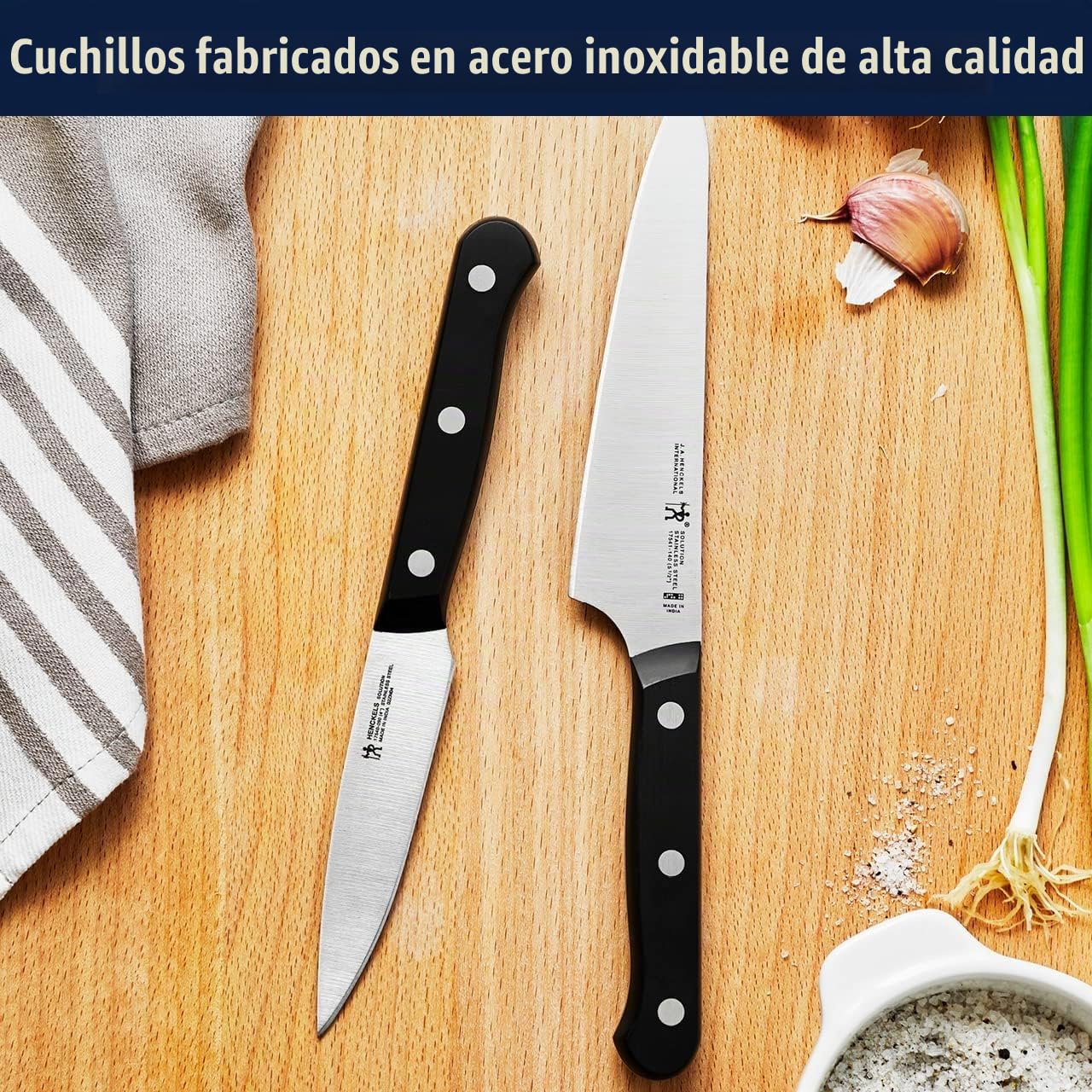 HENCKELS Solution - Juego de cuchillos afilados de 18 piezas, cuchi...