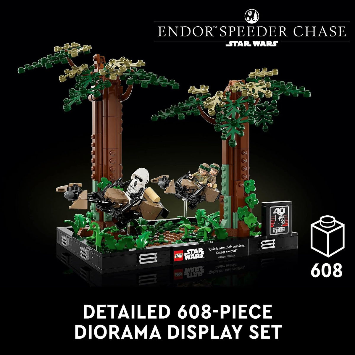 LEGO Star Wars Endor Speeder Chase Diorama 75353 - Juego de constru...