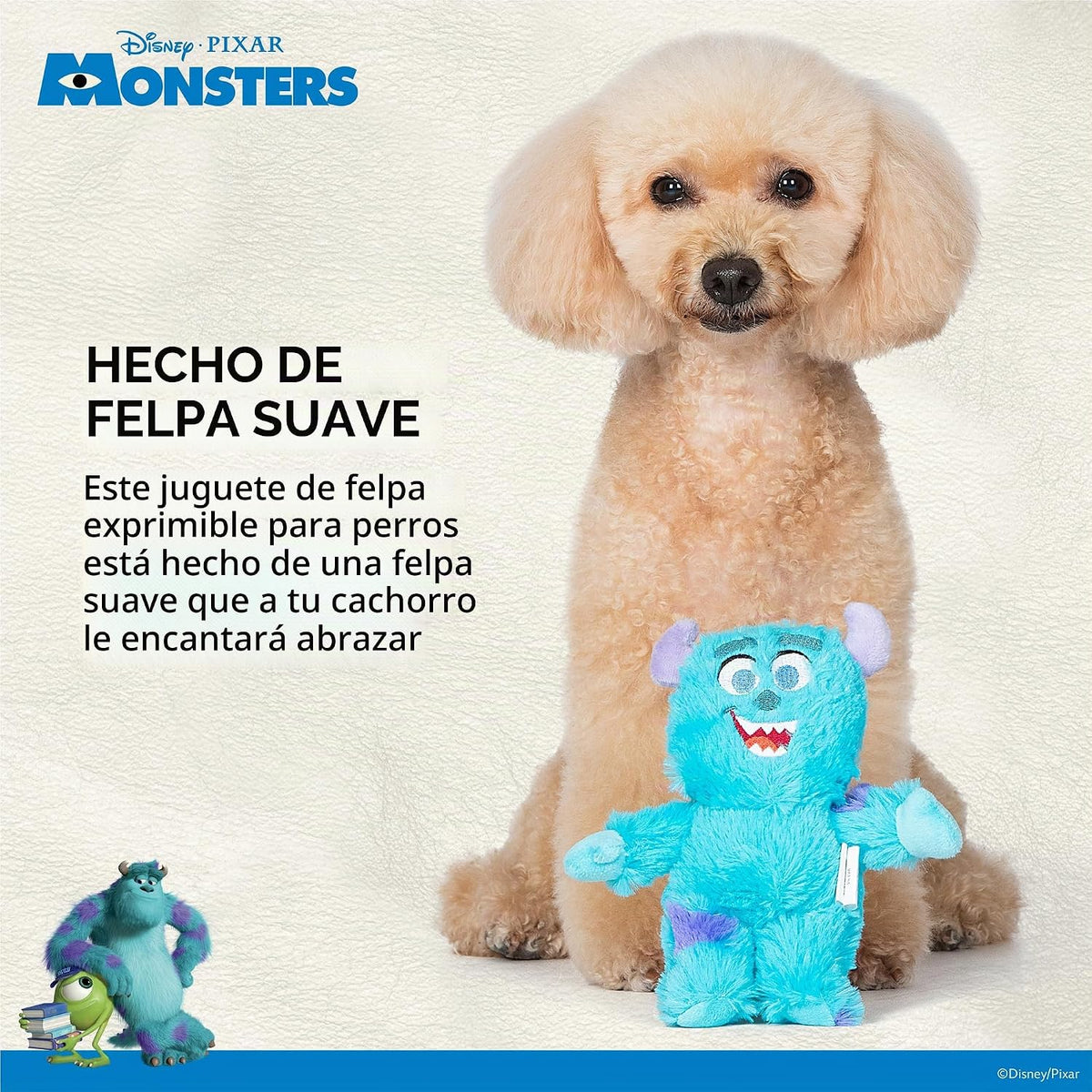 Disney for Pets Pixar's Sulley - Juguete de peluche para perros...