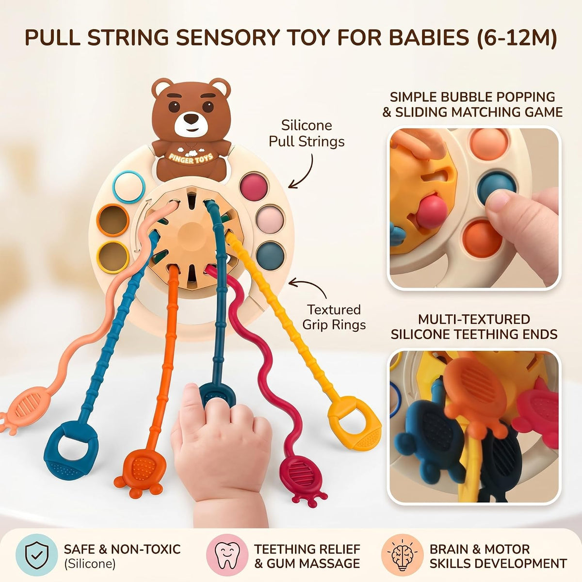 Juguete de actividad: actividades sensoriales para niños pequeños y...