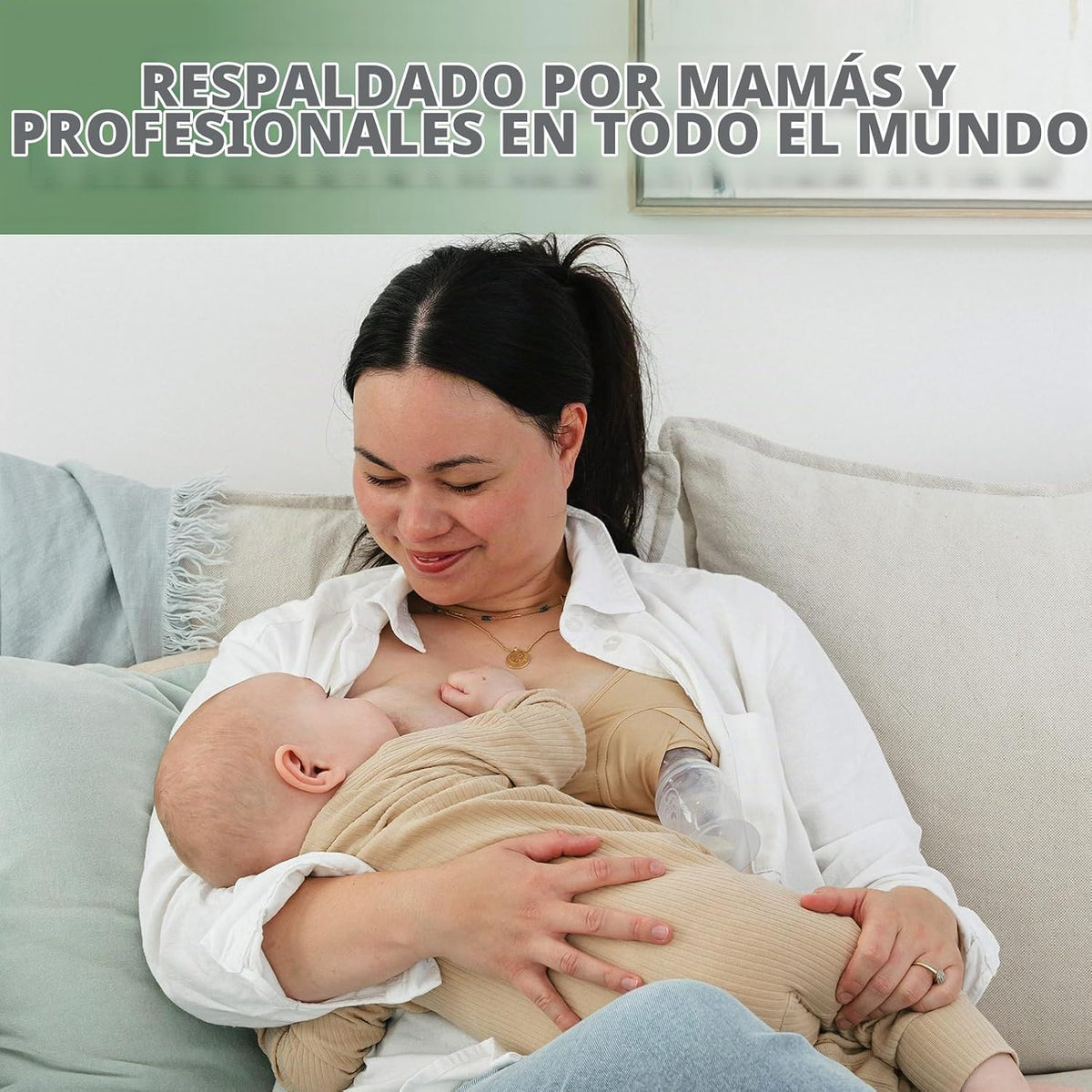 haakaa Extractor de leche manual de silicona y tapa de silicona (ru...