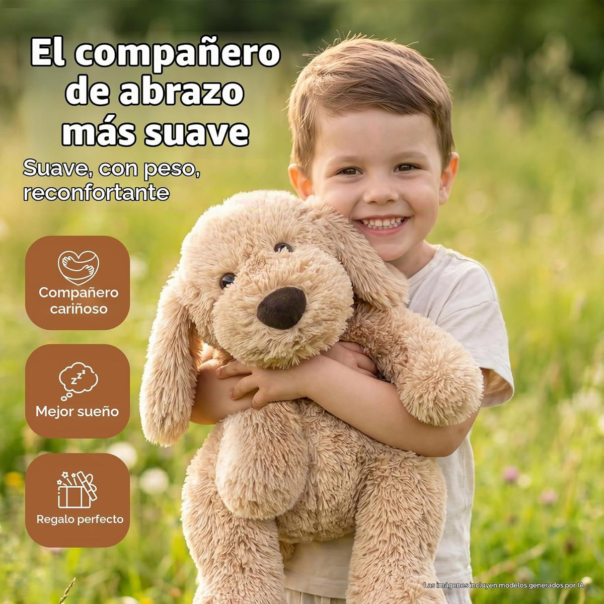 Animales de peluche con peso de perro de 24 pulgadas | 4.5 libras p...